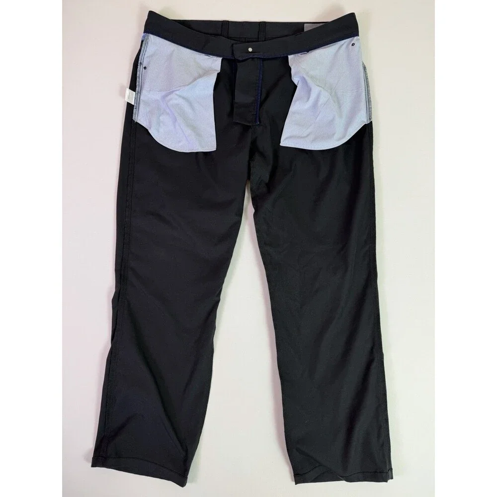 Peter Millar EB66 Performance Five-Pocker Pants Men's 38x34 Black Twill Golf